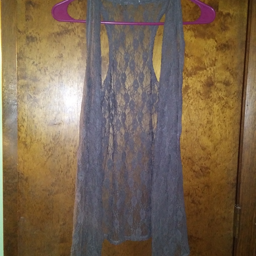 Lace cover over